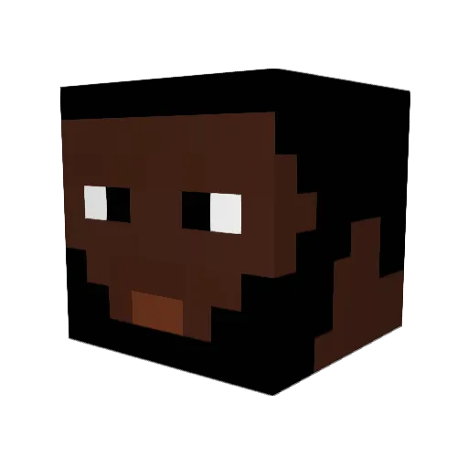 xReqen Minecraft avatar head, 3D render