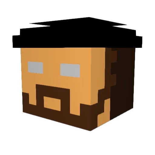 xResperim Minecraft avatar head, 3D render
