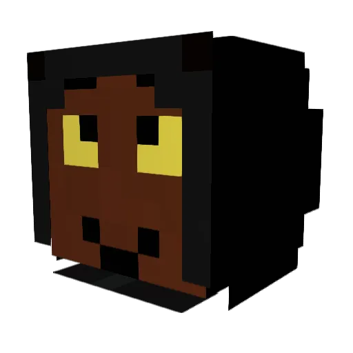 xRhxno Minecraft avatar head, 3D render