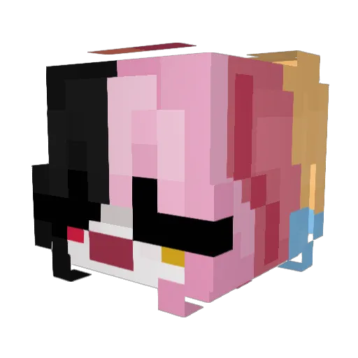xRiceRevolver Minecraft avatar head, 3D render