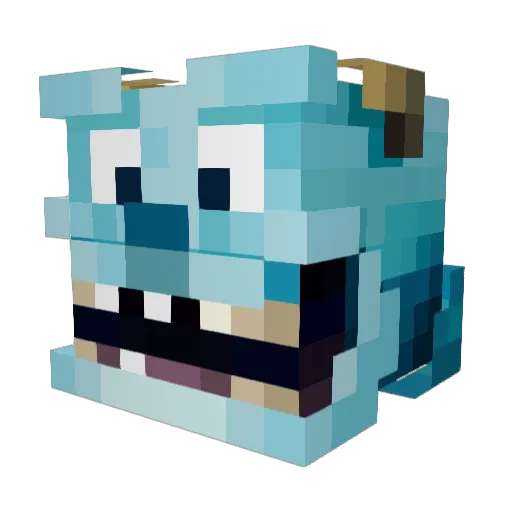 xRichNinja Minecraft avatar head, 3D render