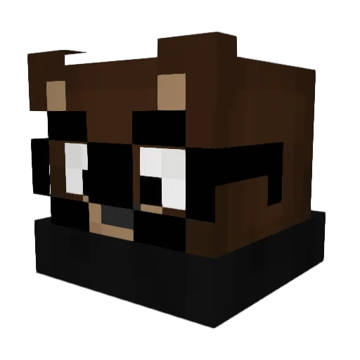 xRichiee Minecraft avatar head, 3D render