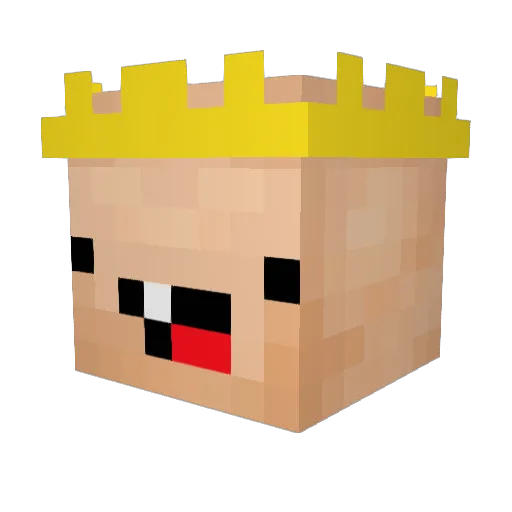 xRickster Minecraft avatar head, 3D render