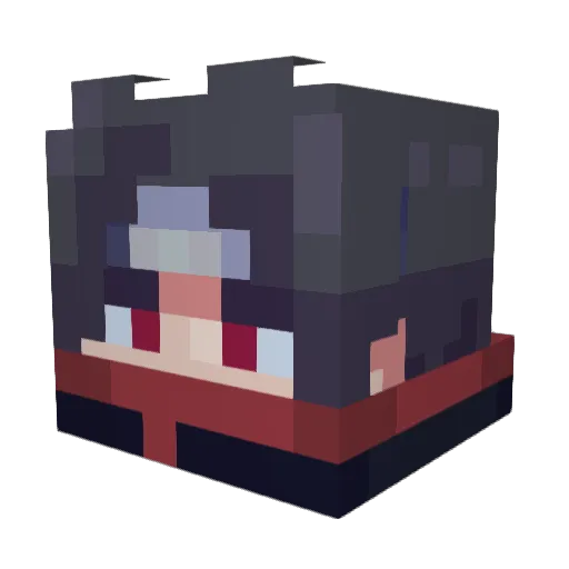 xRippex Minecraft avatar head, 3D render