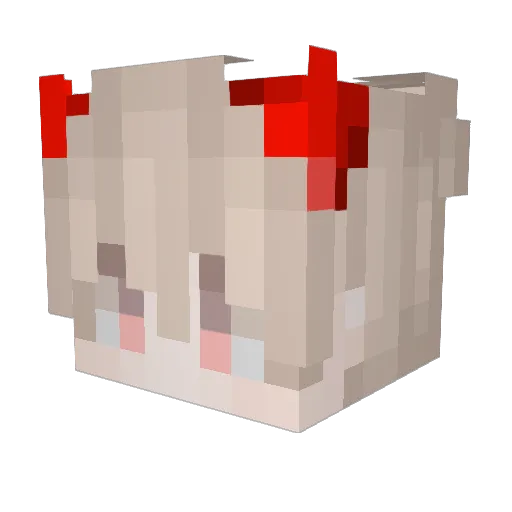xRitoKun Minecraft avatar head, 3D render