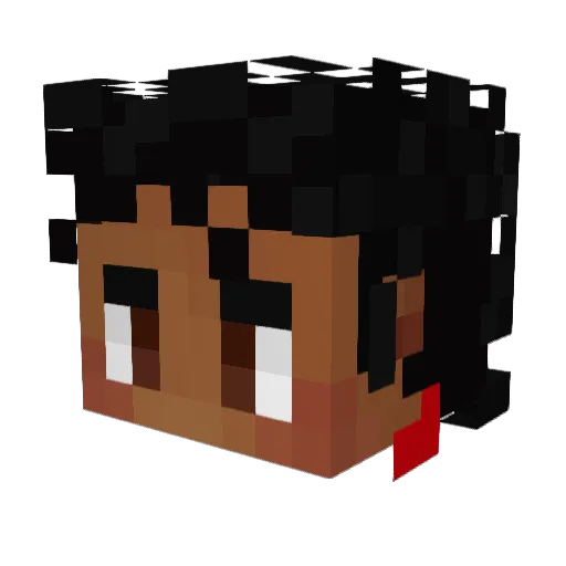 xRivi Minecraft avatar head, 3D render