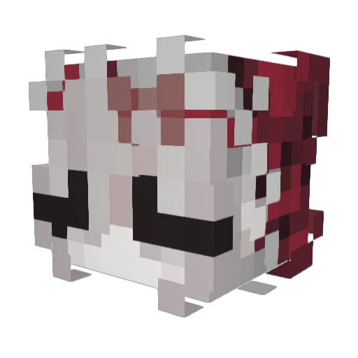 xRockie25 Minecraft avatar head, 3D render
