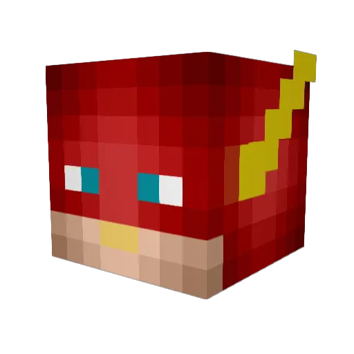 xRockz Minecraft avatar head, 3D render