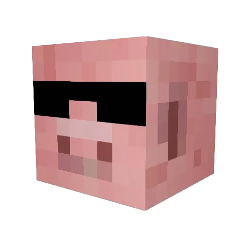 xRogix Minecraft avatar head, 3D render