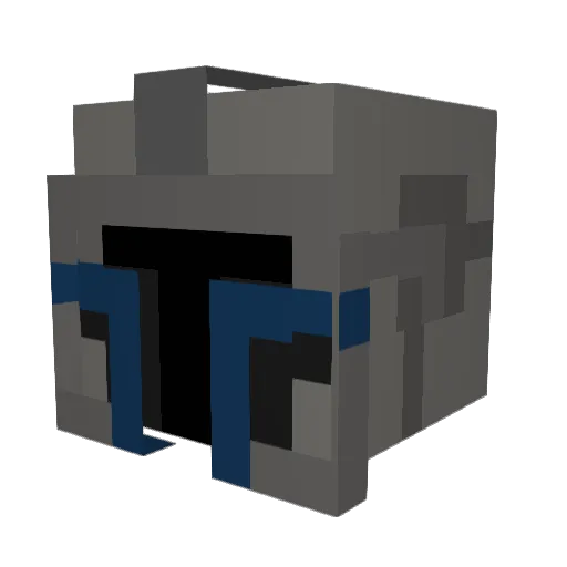 xRomago Minecraft avatar head, 3D render