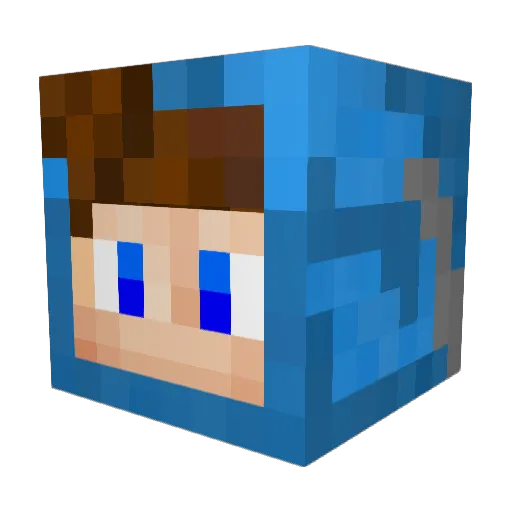 xRonox Minecraft avatar head, 3D render