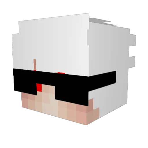 xRoyal Minecraft avatar head, 3D render