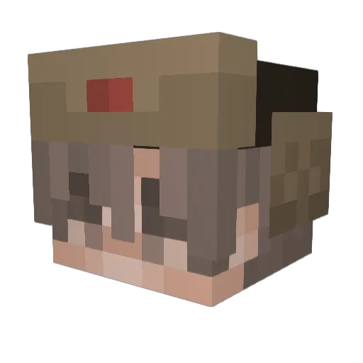 xRoyalGentleman Minecraft avatar head, 3D render