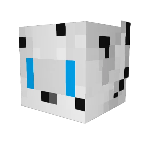 xRqktx Minecraft avatar head, 3D render