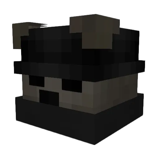 xRqlex Minecraft avatar head, 3D render