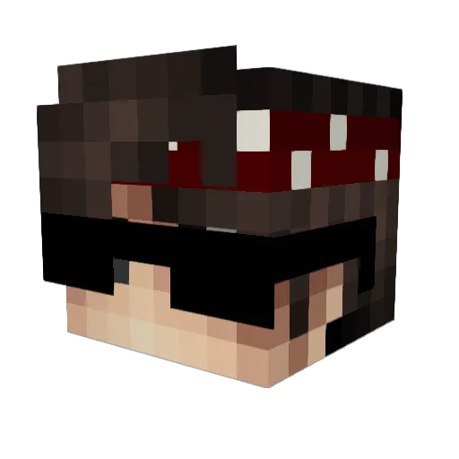 xRuszo_ Minecraft avatar head, 3D render