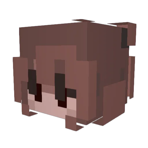 xRyv3s Minecraft avatar head, 3D render