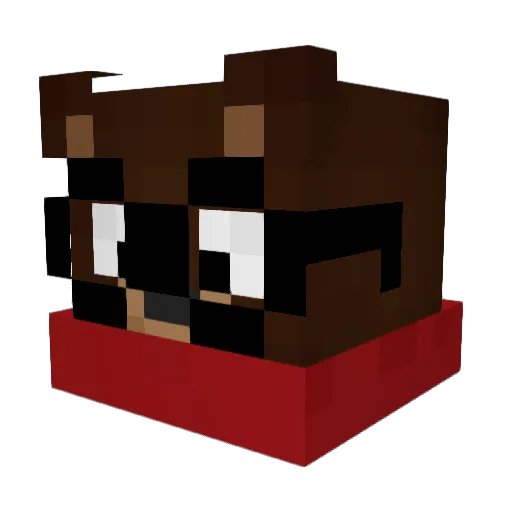 xRyzation Minecraft avatar head, 3D render
