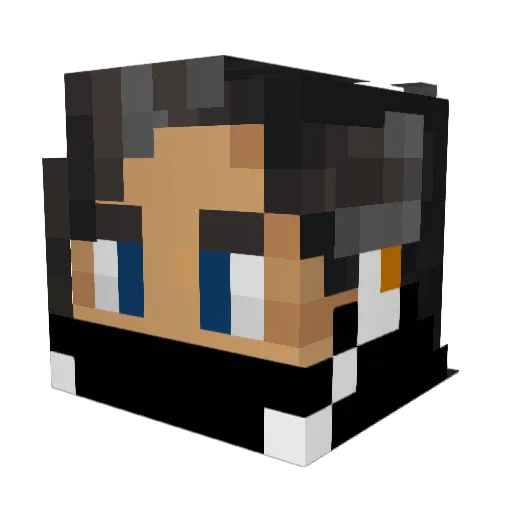xS1L3NC3R Minecraft avatar head, 3D render