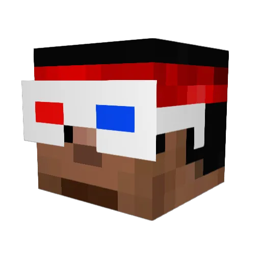 xSCOOTERxx Minecraft avatar head, 3D render