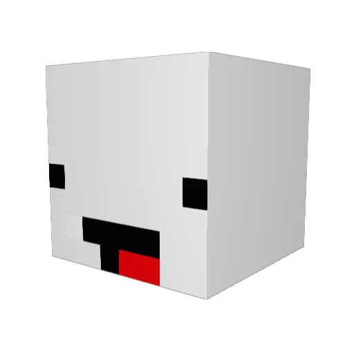 xSLooMz Minecraft avatar head, 3D render