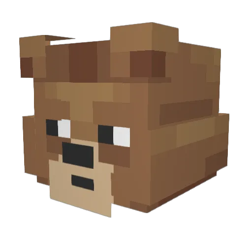 xSPR1TE Minecraft avatar head, 3D render