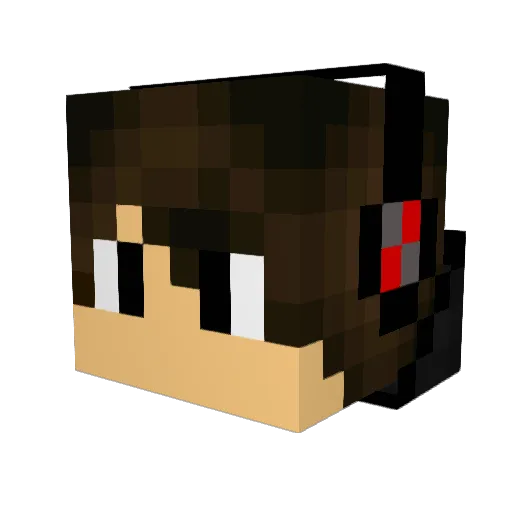 xSaGr3G Minecraft avatar head, 3D render