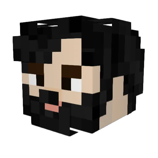 xSaad Minecraft avatar head, 3D render