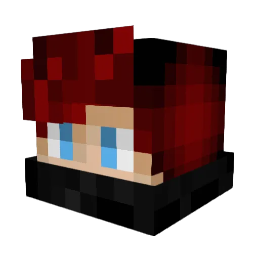 xSabio Minecraft avatar head, 3D render