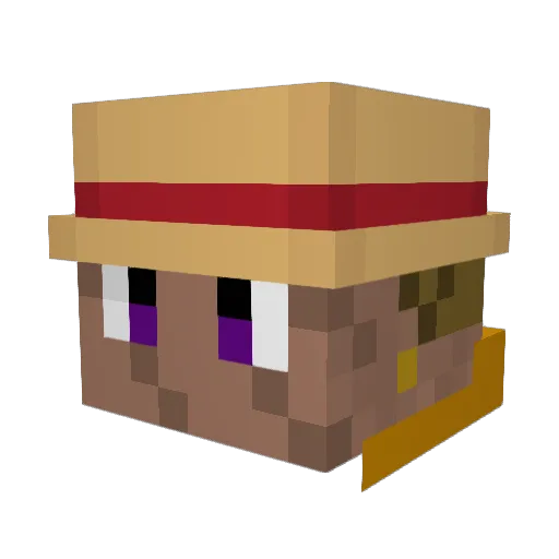 xSabos Minecraft avatar head, 3D render