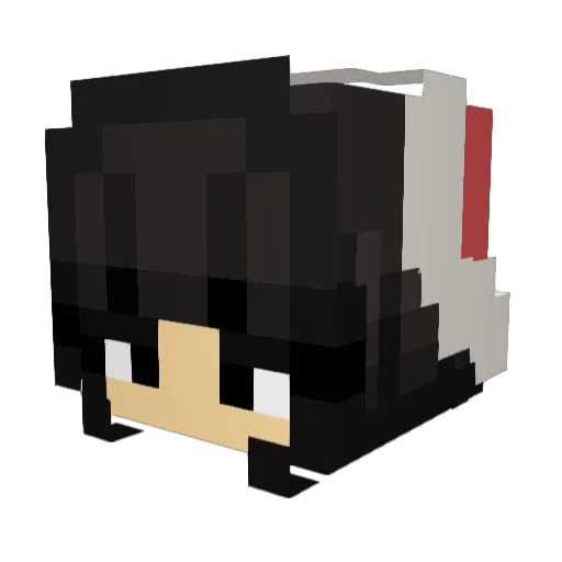 xSakuragi_ Minecraft avatar head, 3D render