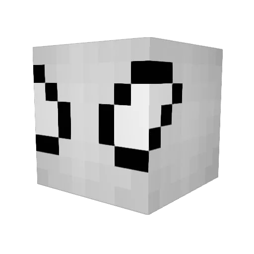 xSam07s Minecraft avatar head, 3D render