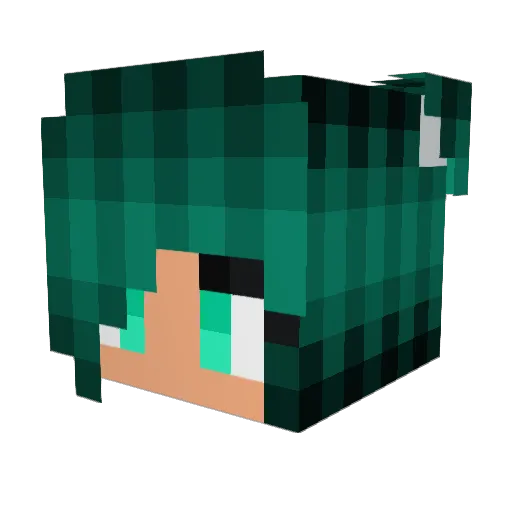 xSamatari Minecraft avatar head, 3D render