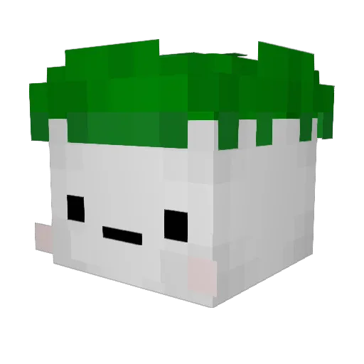 xSanto Minecraft avatar head, 3D render