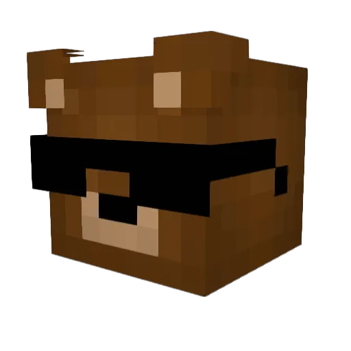 xSav Minecraft avatar head, 3D render