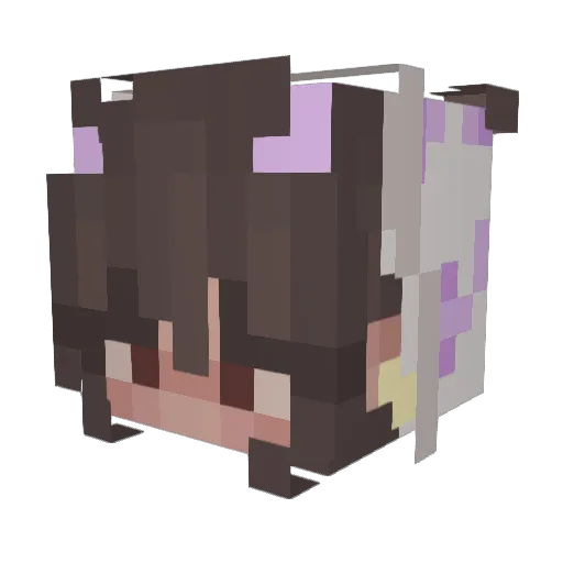 xScarScarx Minecraft avatar head, 3D render