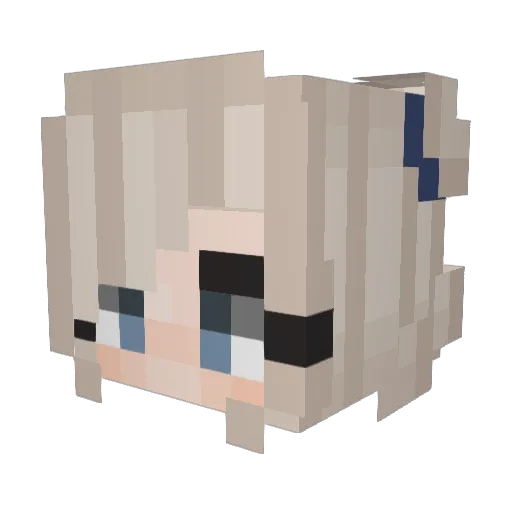 xSchmidtiix Minecraft avatar head, 3D render