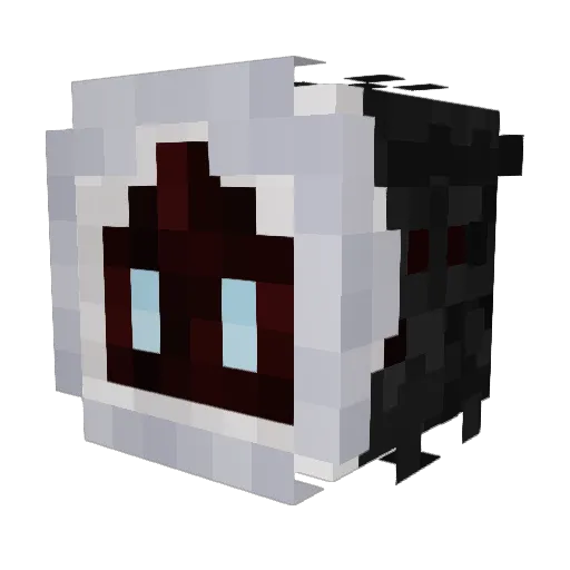 xScreamYxX Minecraft avatar head, 3D render