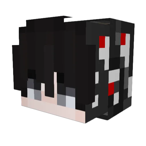 xSebe Minecraft avatar head, 3D render