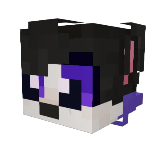 xSeege Minecraft avatar head, 3D render