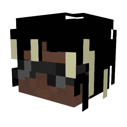 xSefux Minecraft avatar head, 3D render
