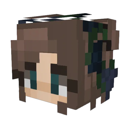 xSellu Minecraft avatar head, 3D render