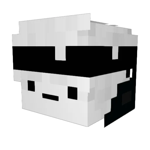 xSenpaiii_ Minecraft avatar head, 3D render