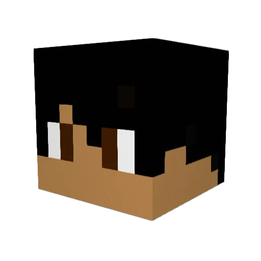 xSensay Minecraft avatar head, 3D render