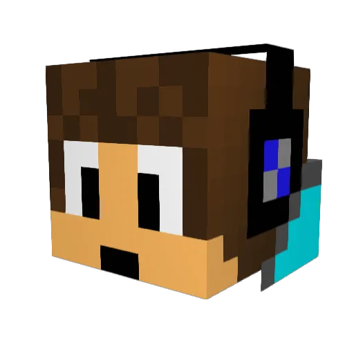 xSethDKx Minecraft avatar head, 3D render