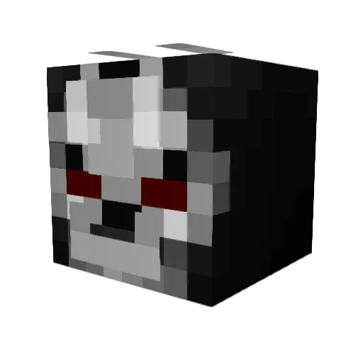 xSevenfold Minecraft avatar head, 3D render
