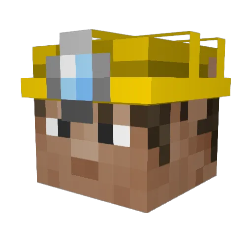 xSgtEvans Minecraft avatar head, 3D render