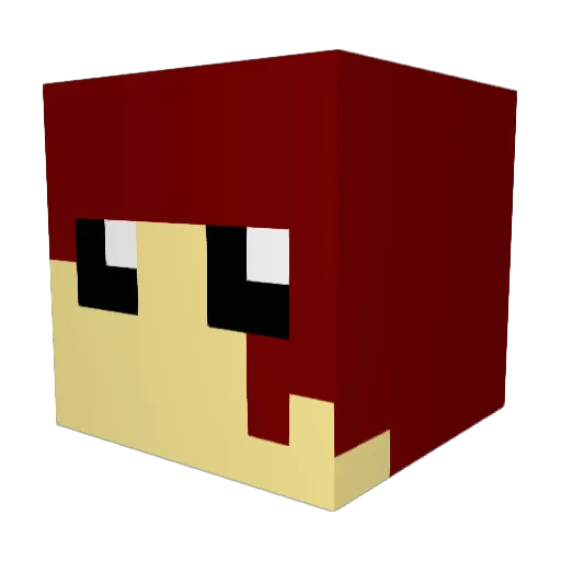 xShadowVixenx Minecraft avatar head, 3D render