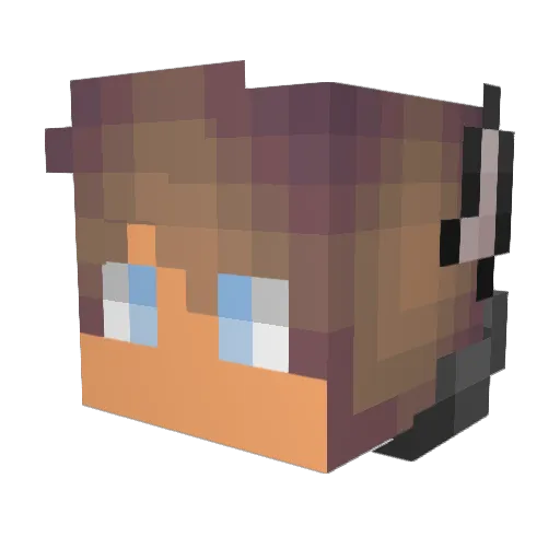 xShane1327x Minecraft avatar head, 3D render