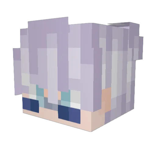 xSheg Minecraft avatar head, 3D render